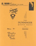 The Dunninger Mystic Series - D