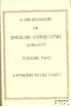 A Bibliography Of English Conjuring - Vol II Raymond Toole Stott
